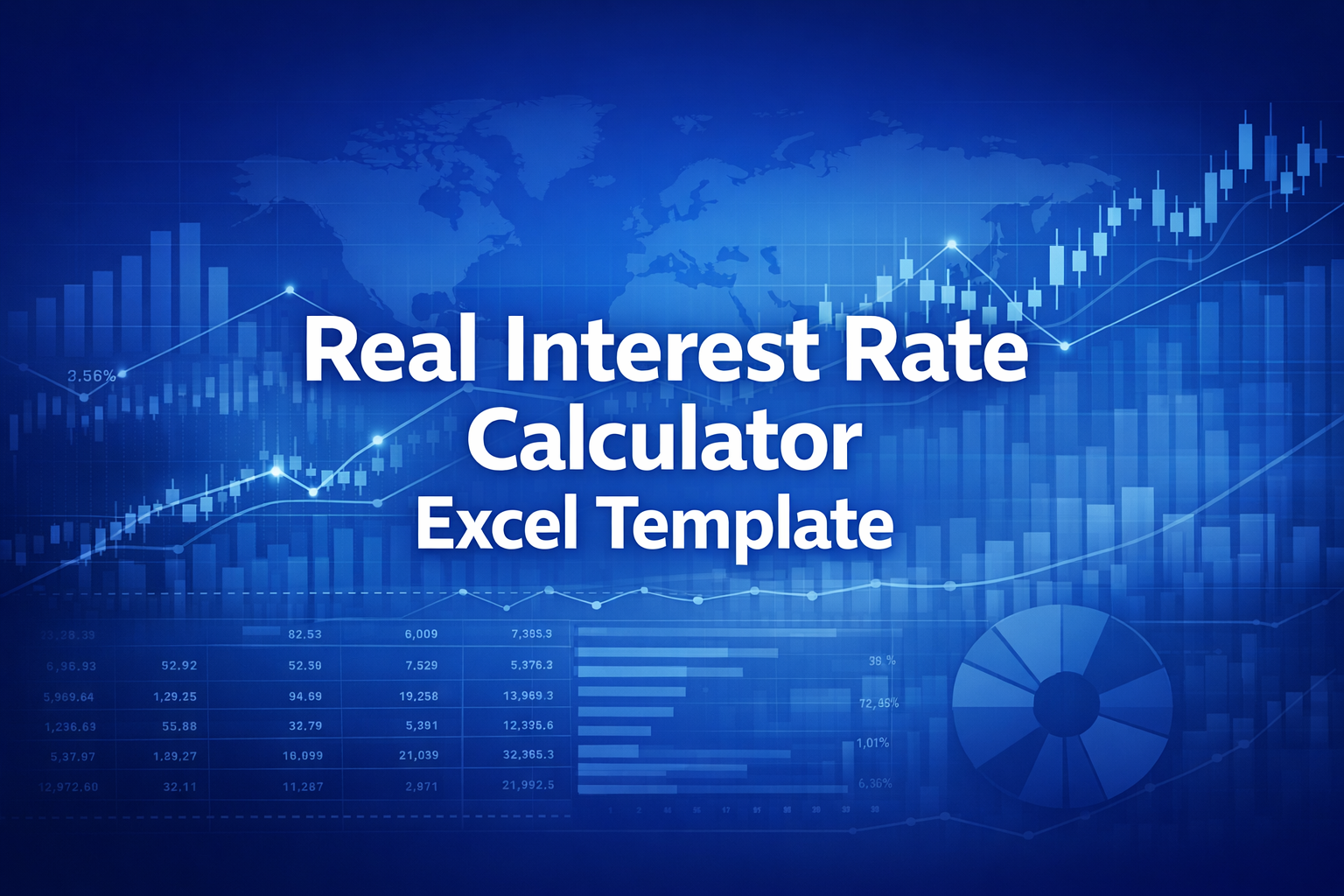 Professional finance illustration representing Real Interest Rate Calculator Excel Template
