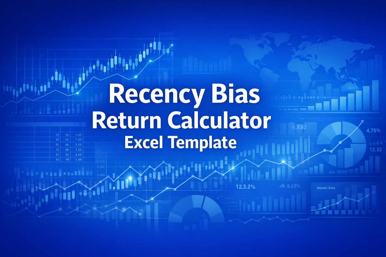 Professional finance illustration representing Recency Bias Return Calculator Excel Template