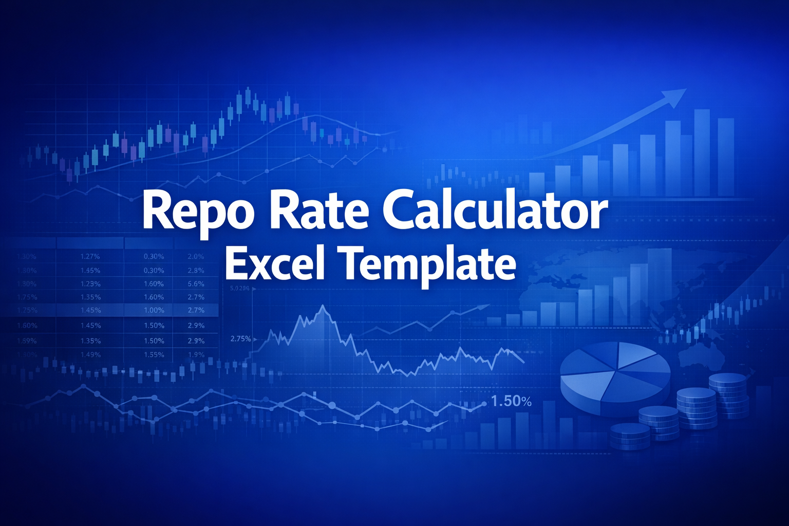 Professional finance illustration representing Repo Rate Calculator Excel Template