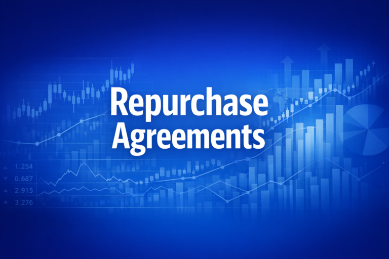 Professional finance illustration representing Repurchase Agreements: How Repos Work in Fixed Income Markets