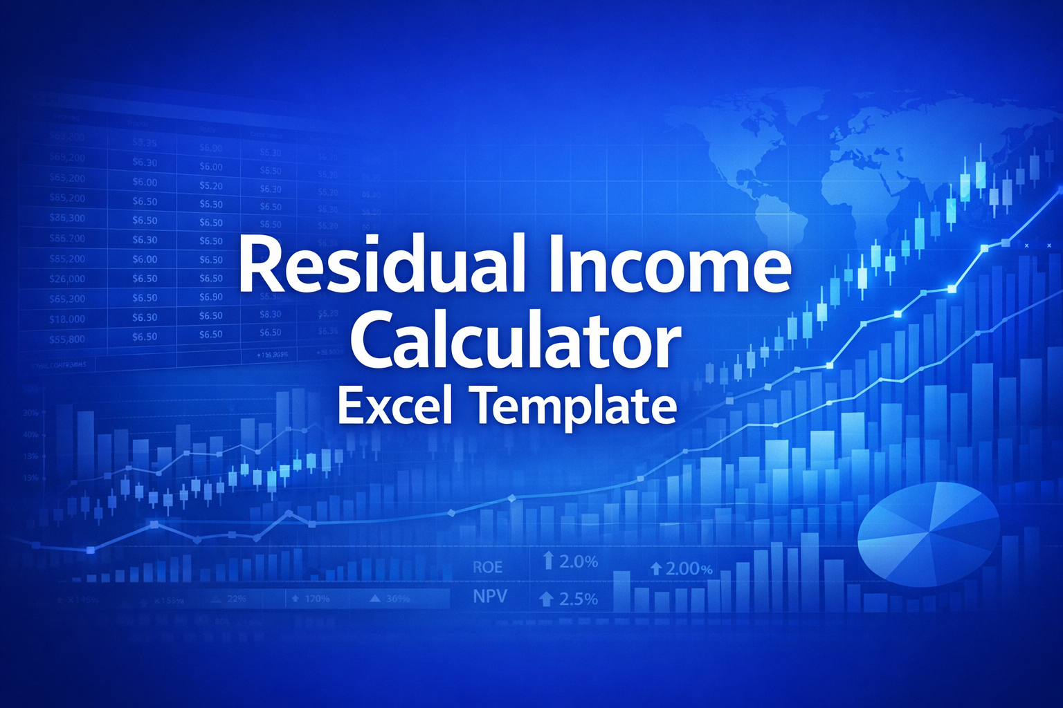 Professional finance illustration representing Residual Income Calculator Excel Template