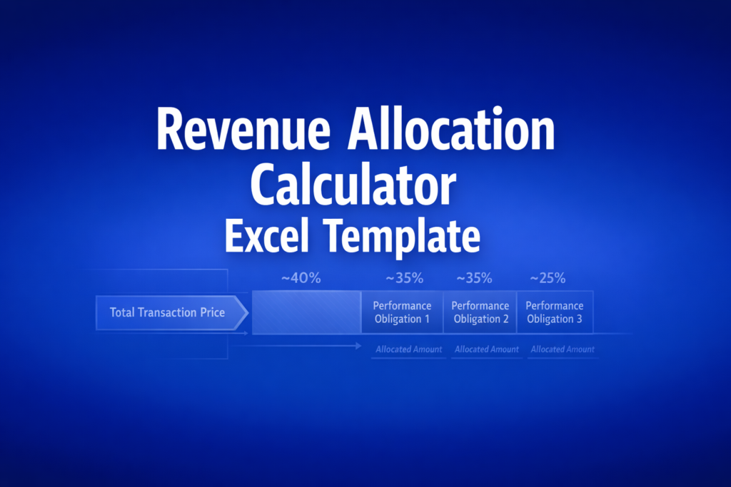 Professional finance illustration representing Revenue Allocation Calculator Excel Template