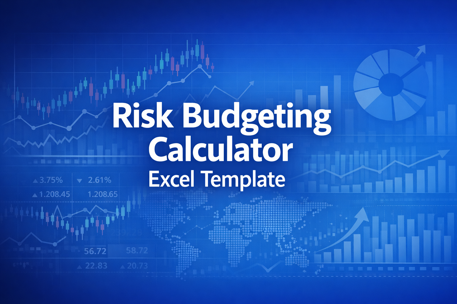 Professional finance illustration representing Risk Budgeting Calculator Excel Template