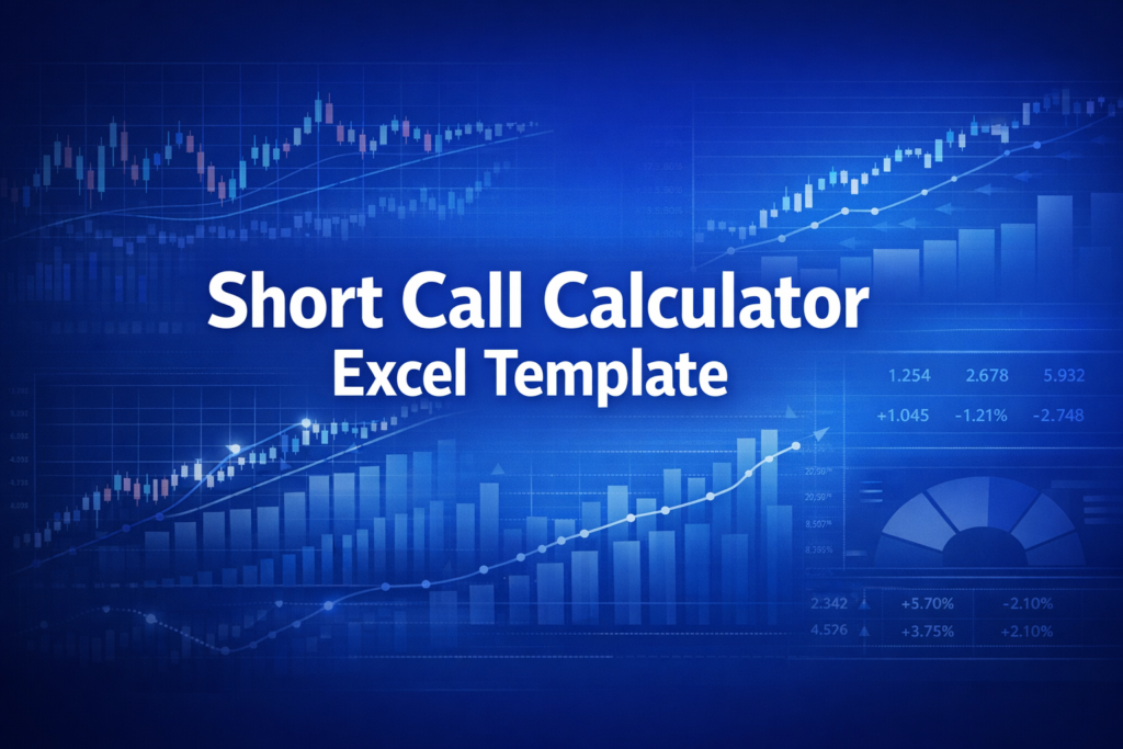 Professional finance illustration representing Short Call Calculator Excel Template