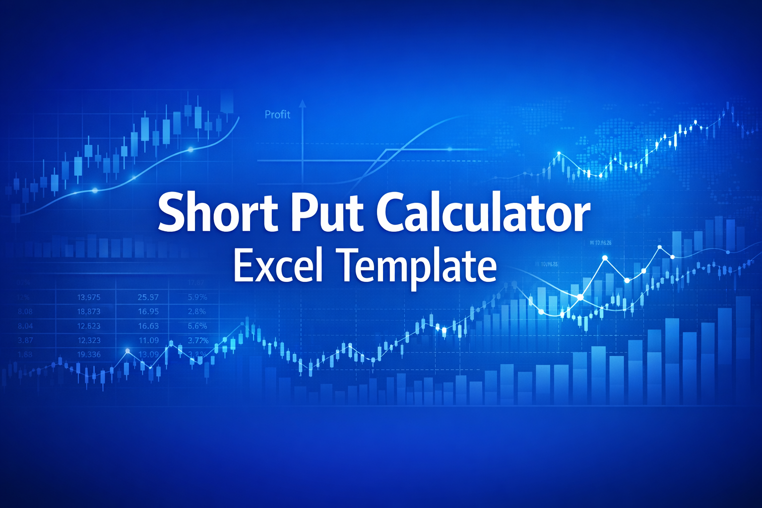 Professional finance illustration representing Short Put Calculator Excel Template