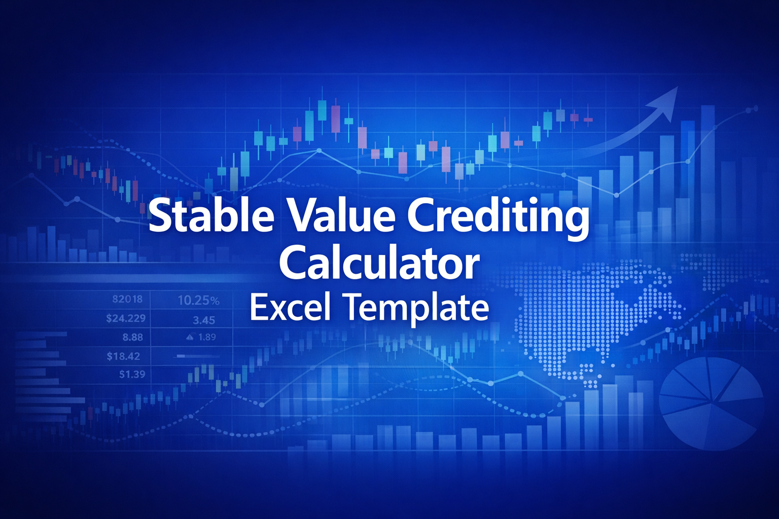 Professional finance illustration representing Stable Value Crediting Calculator Excel Template