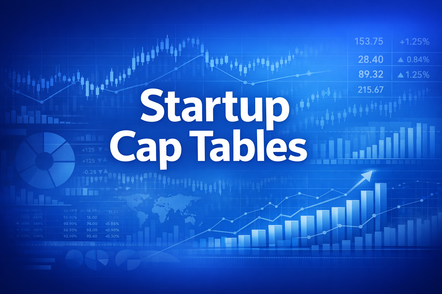 Professional finance illustration representing Startup Cap Tables: How to Build, Read & Manage Ownership