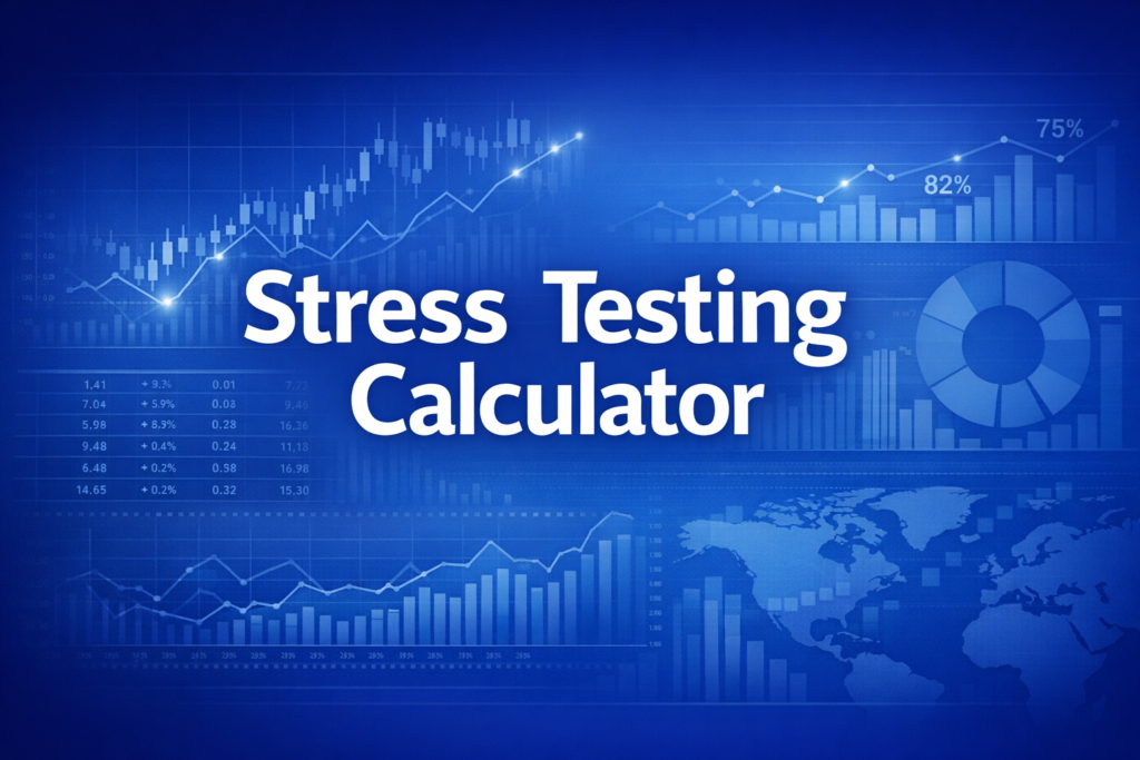 Professional finance illustration representing Stress Testing Calculator