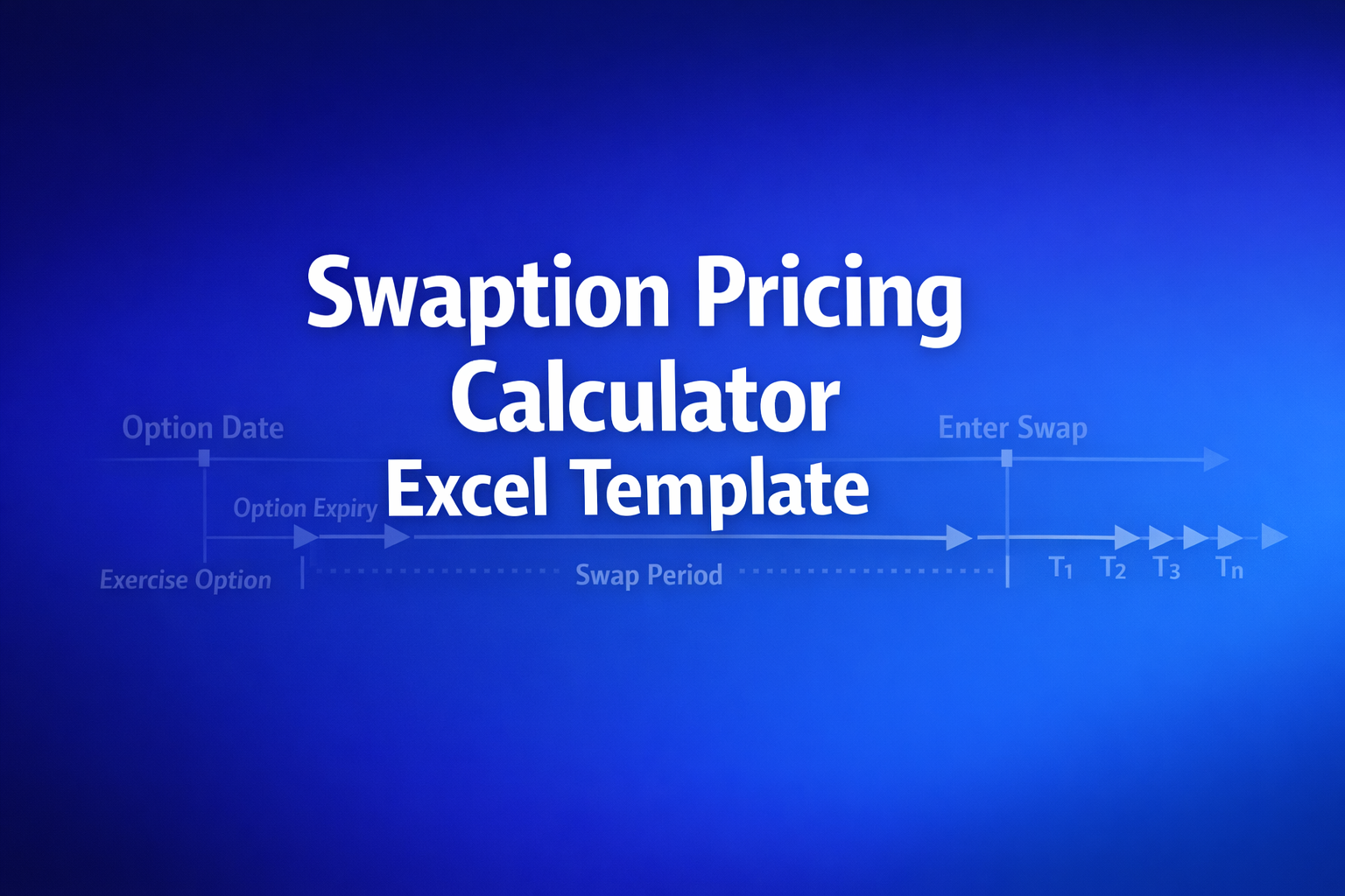 Professional finance illustration representing Swaption Pricing Calculator Excel Template