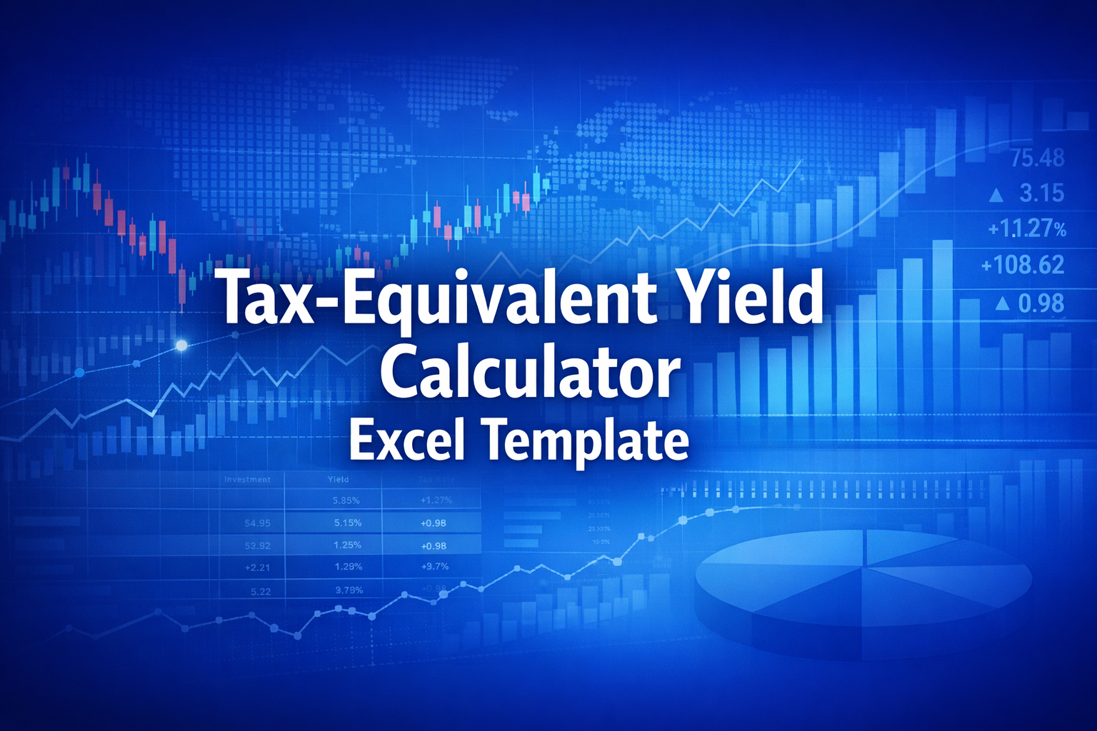 Professional finance illustration representing Tax-Equivalent Yield Calculator Excel Template