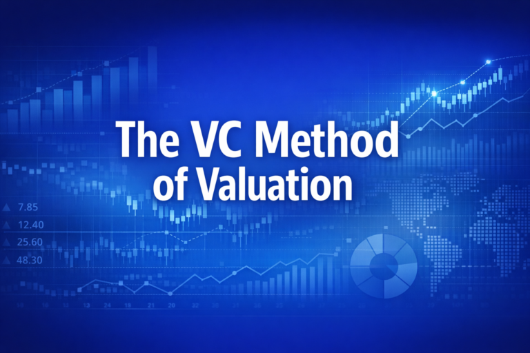 Professional finance illustration representing The VC Method of Valuation: How Investors Value Startups