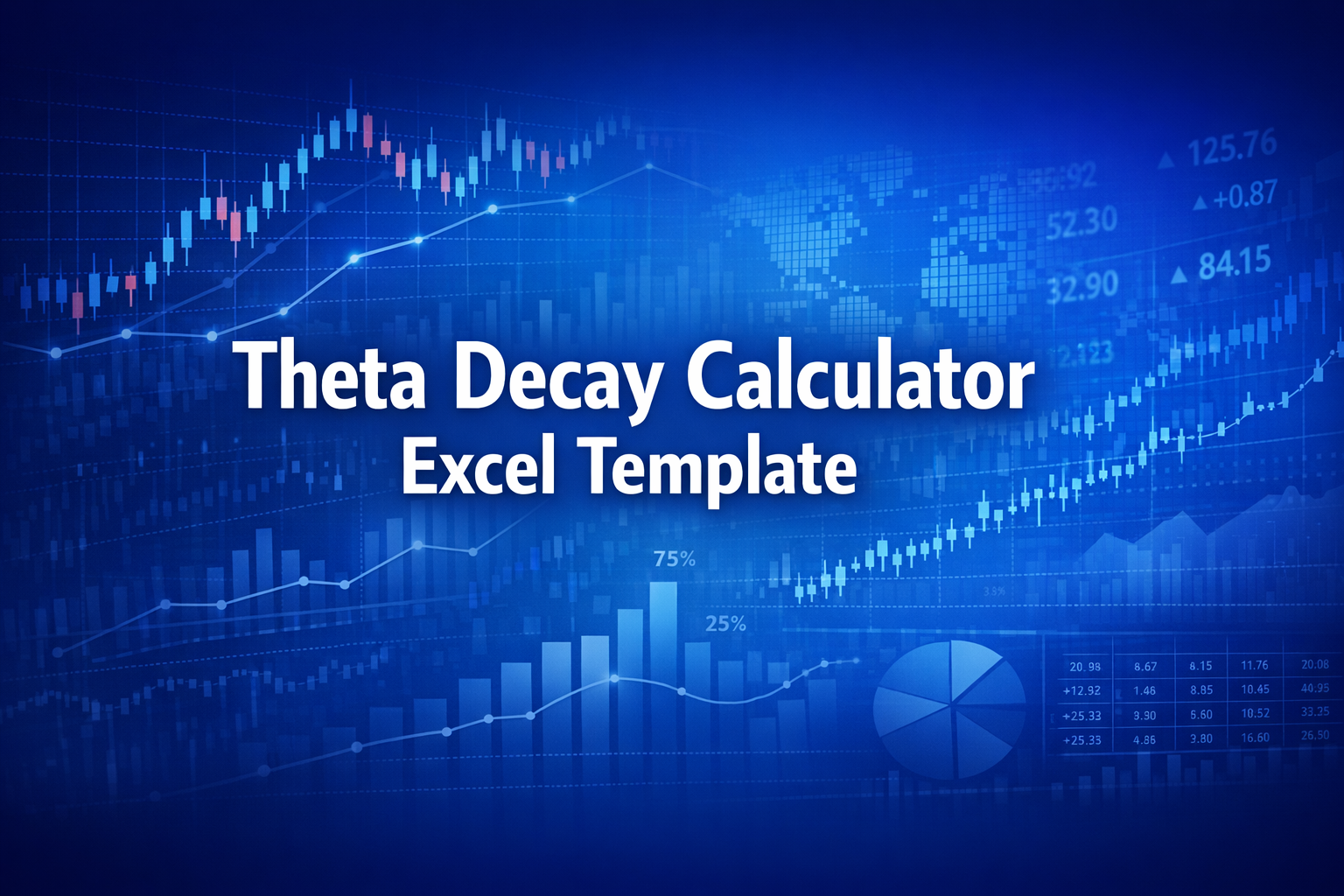 Professional finance illustration representing Theta Decay Calculator Excel Template