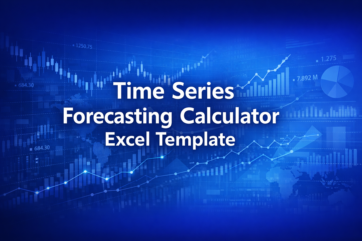 Professional finance illustration representing Time Series Forecasting Calculator Excel Template