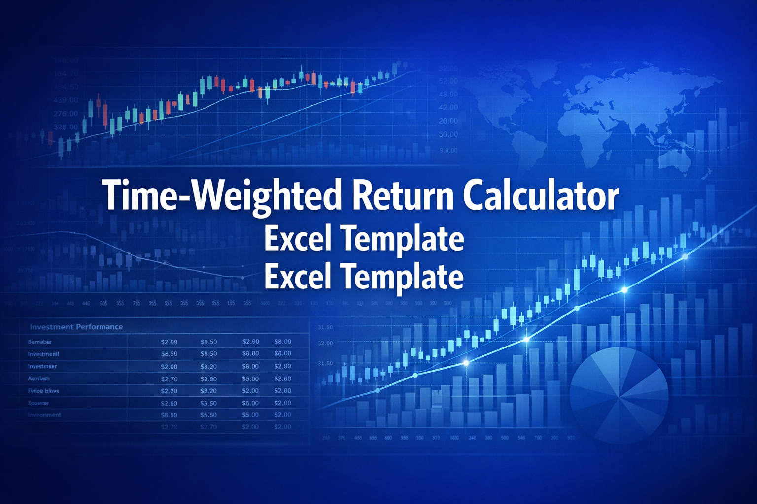 Professional finance illustration representing Time-Weighted Return Calculator Excel Template Excel Template