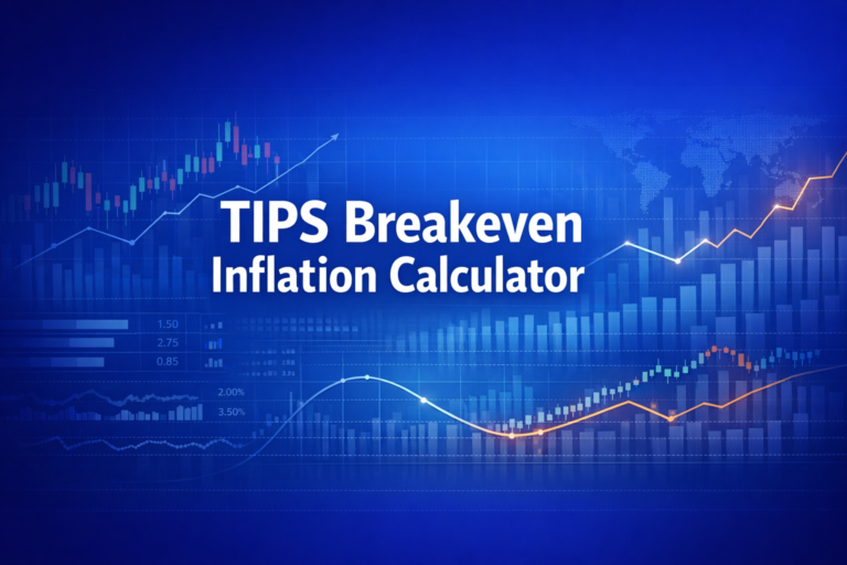 Professional finance illustration representing TIPS Breakeven Inflation Calculator