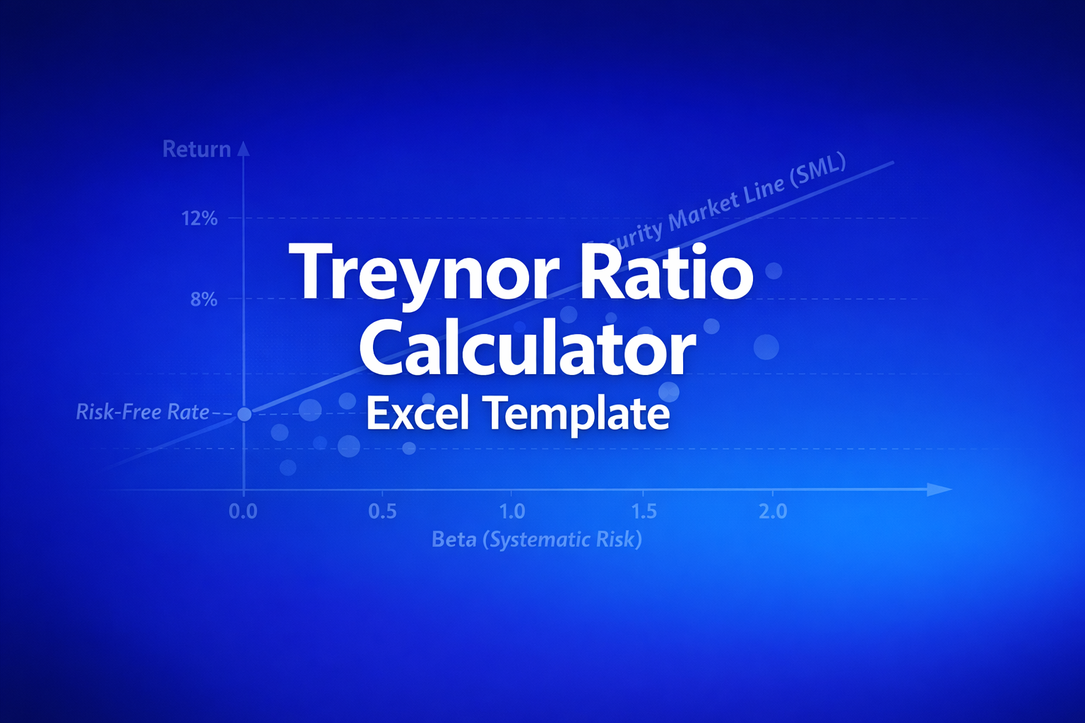 Professional finance illustration representing Treynor Ratio Calculator Excel Template