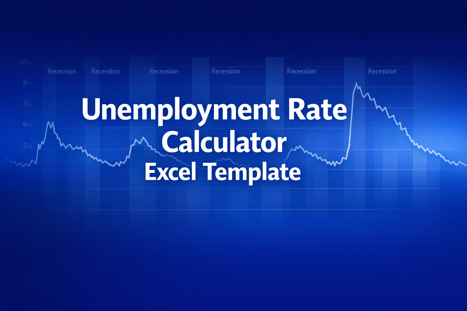Professional finance illustration representing Unemployment Rate Calculator Excel Template