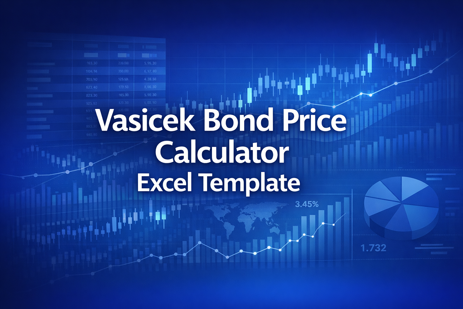 Professional finance illustration representing Vasicek Bond Price Calculator Excel Template