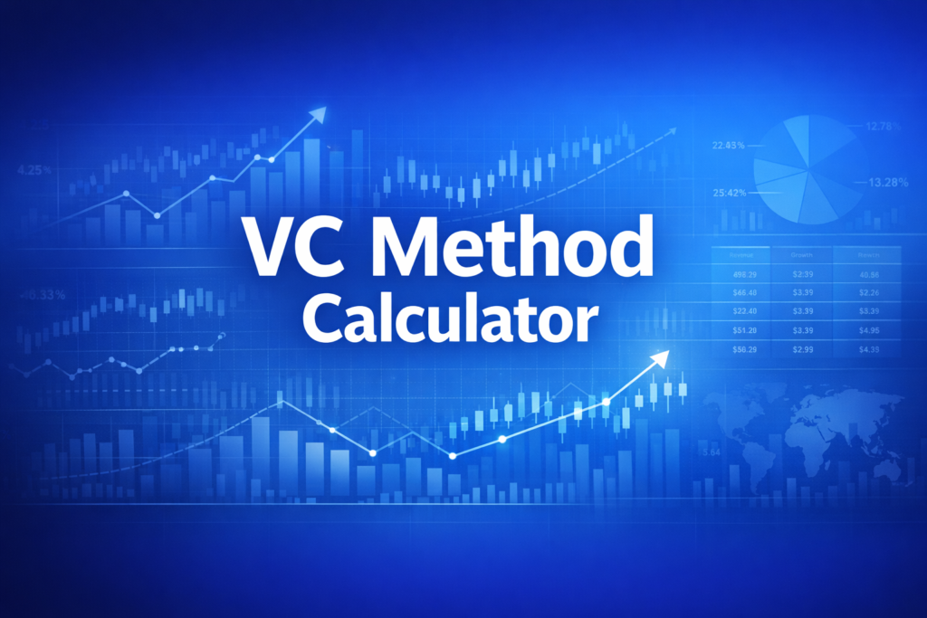 Professional finance illustration representing VC Method Calculator