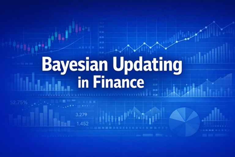 Professional finance illustration representing Bayesian Updating in Finance: Revising Probabilities with New Evidence