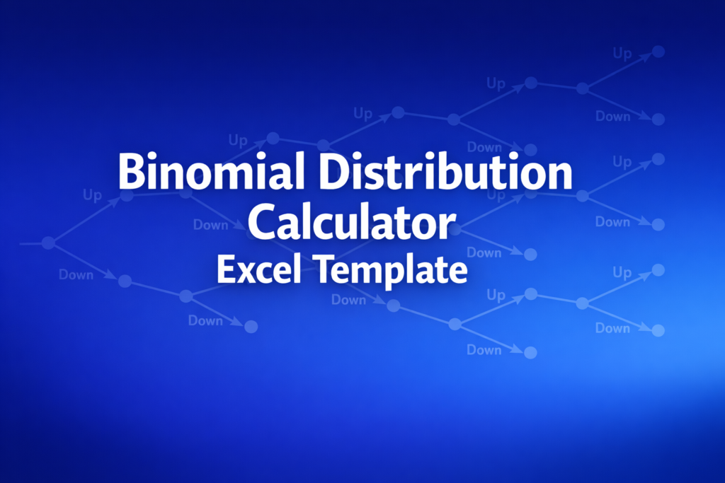 Professional finance illustration representing Binomial Distribution Calculator Excel Template