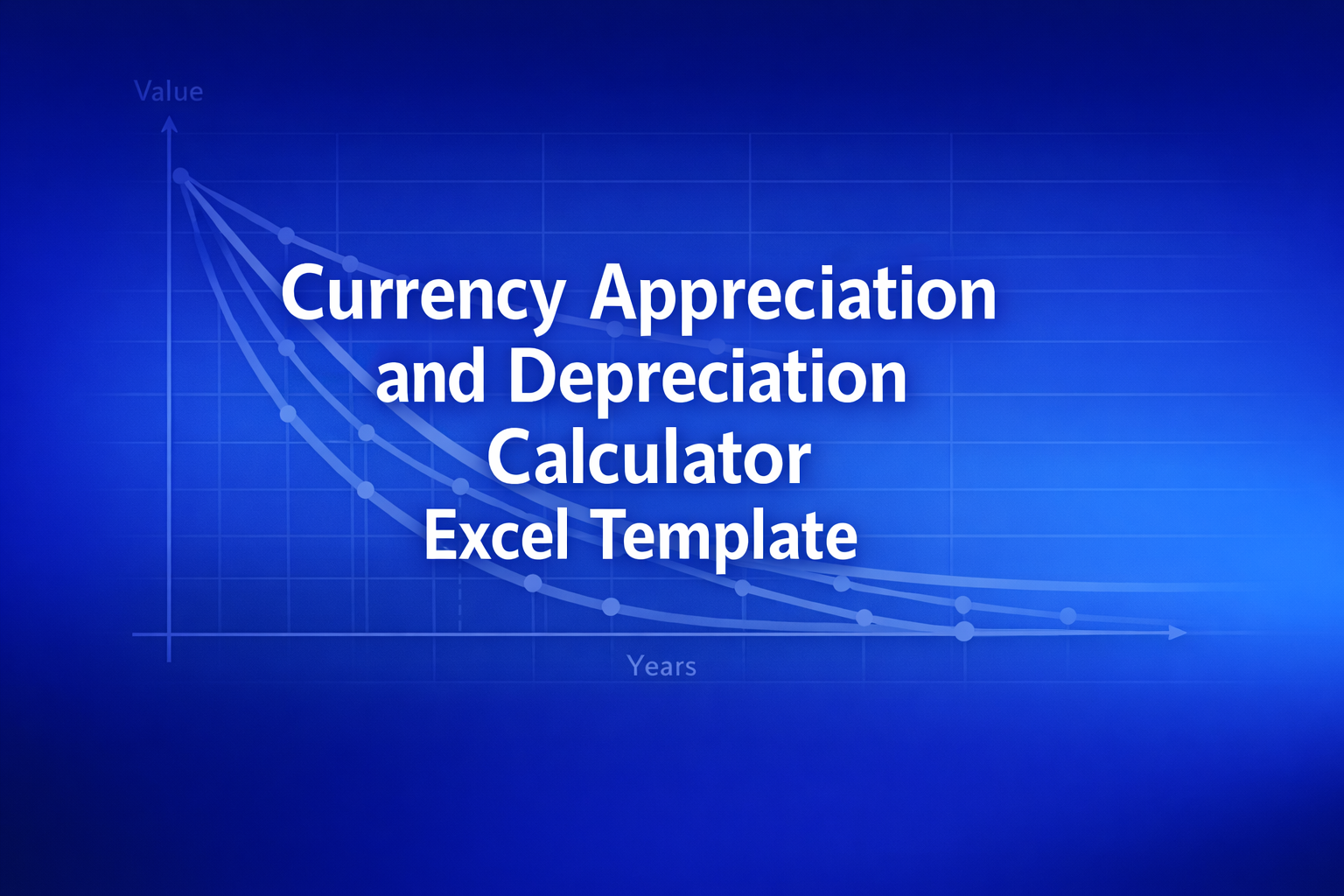 Professional finance illustration representing Currency Appreciation and Depreciation Calculator Excel Template