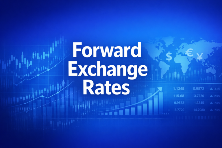 Professional finance illustration representing Forward Exchange Rates: Forward Points, Outright Rates, and Premiums