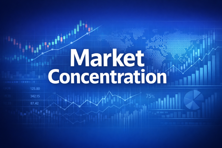 Professional finance illustration representing Market Concentration: Concentration Ratios and the HHI Index
