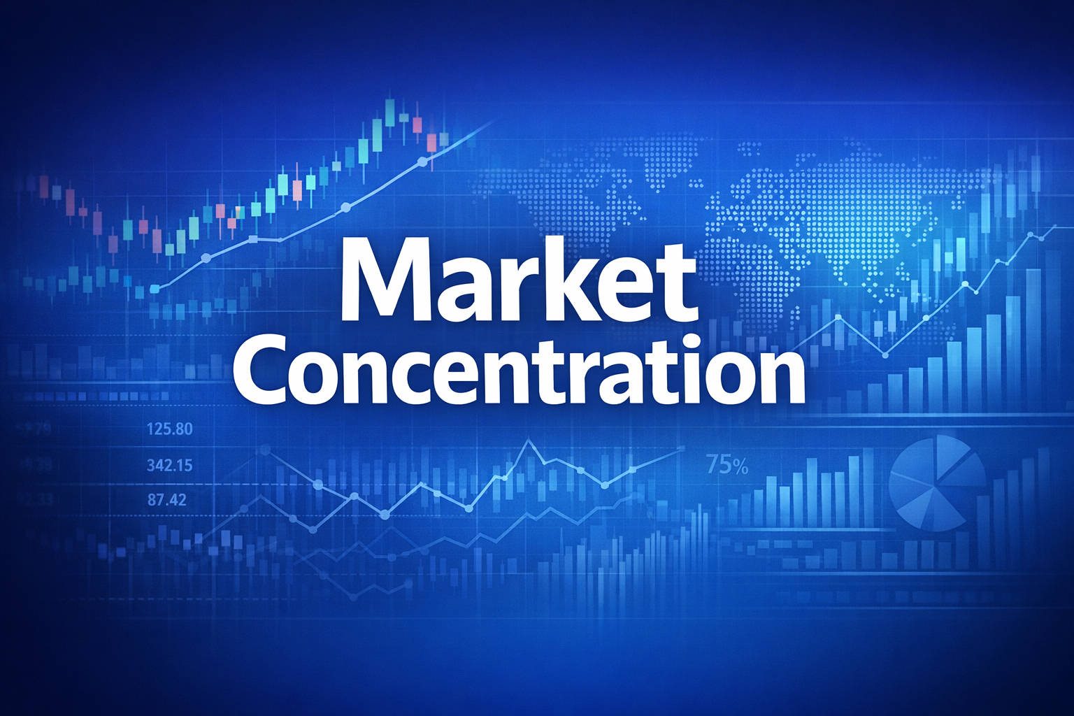 Professional finance illustration representing Market Concentration: Concentration Ratios and the HHI Index