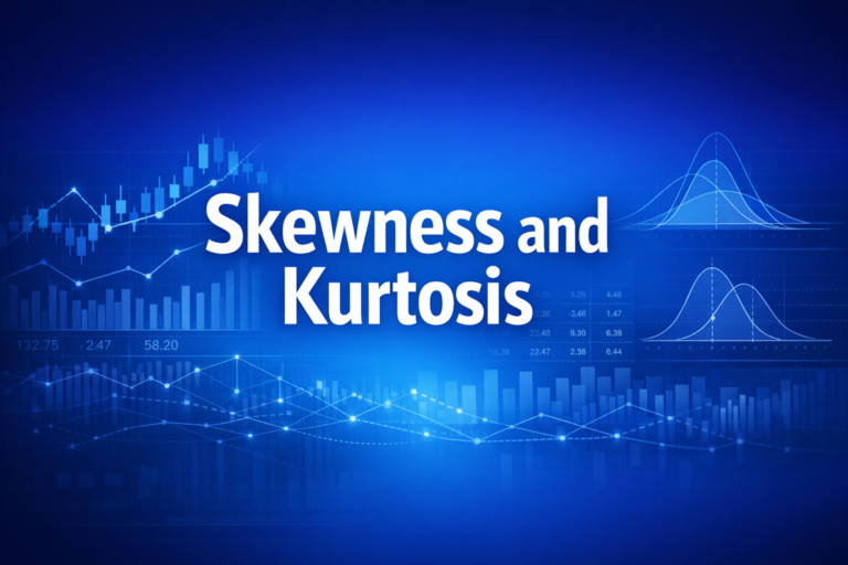 Professional finance illustration representing Skewness and Kurtosis: Understanding Fat Tails in Return Distributions