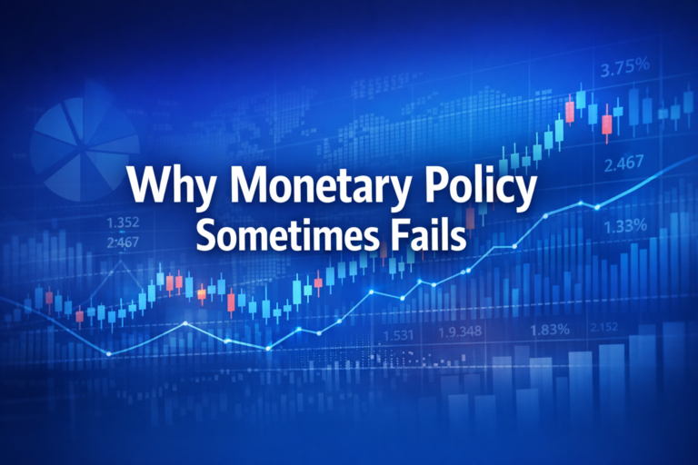 Professional finance illustration representing Why Monetary Policy Sometimes Fails: Limitations and Constraints