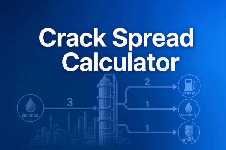 Professional finance illustration representing Crack Spread Calculator