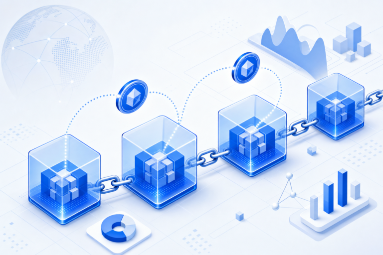 Illustration: How Bitcoin Transactions Work: UTXOs, Scripts and the Blockchain