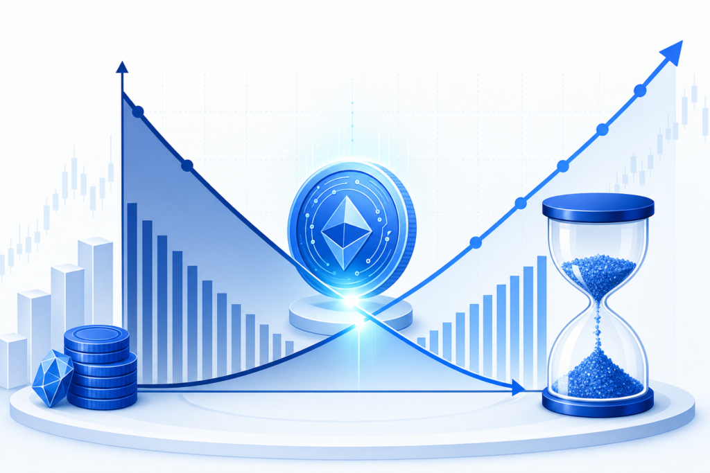 Illustration: Bitcoin Valuation: Supply, Demand and Token Economics