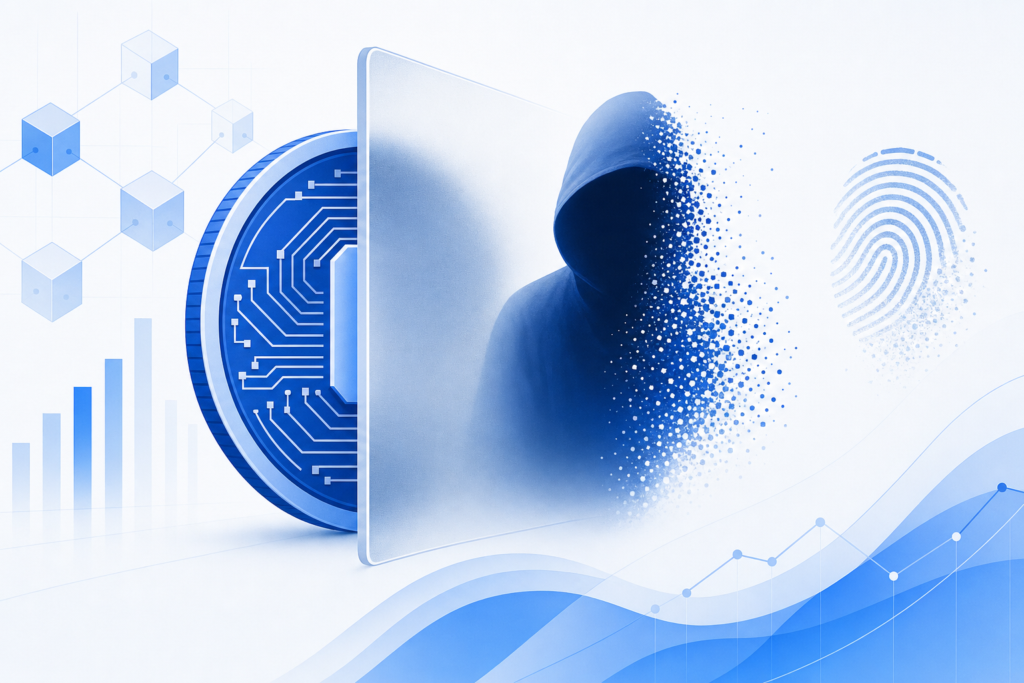 Illustration: Bitcoin Privacy and Anonymity: Pseudonymity, Mixing and Zero-Knowledge