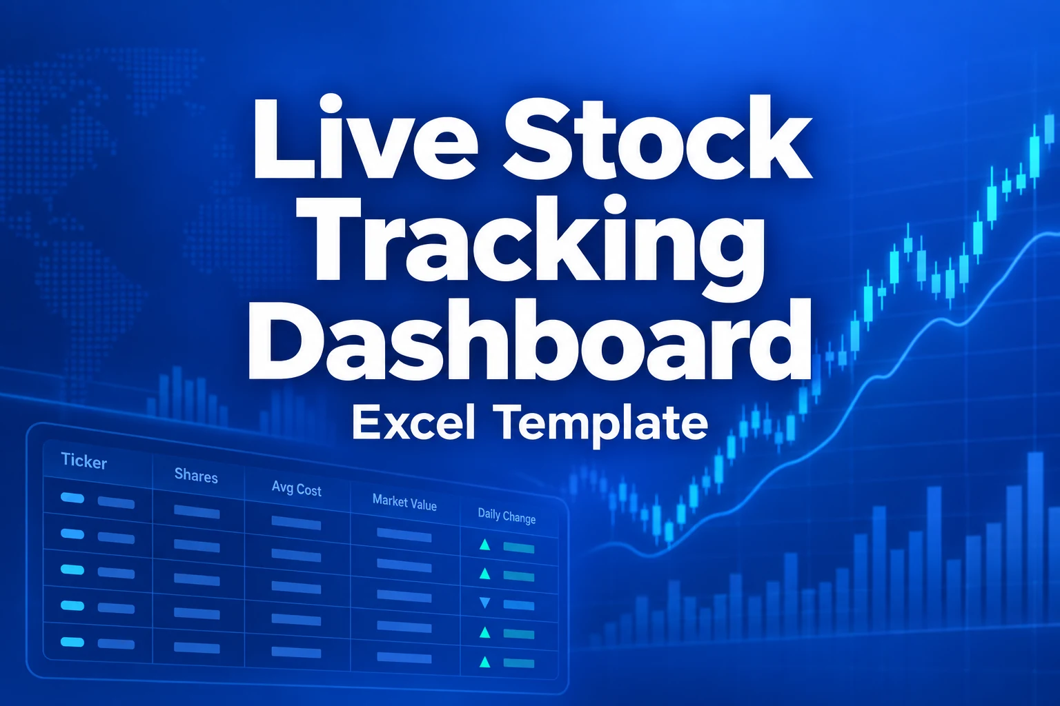 Live Stock Tracking Dashboard — Excel Template