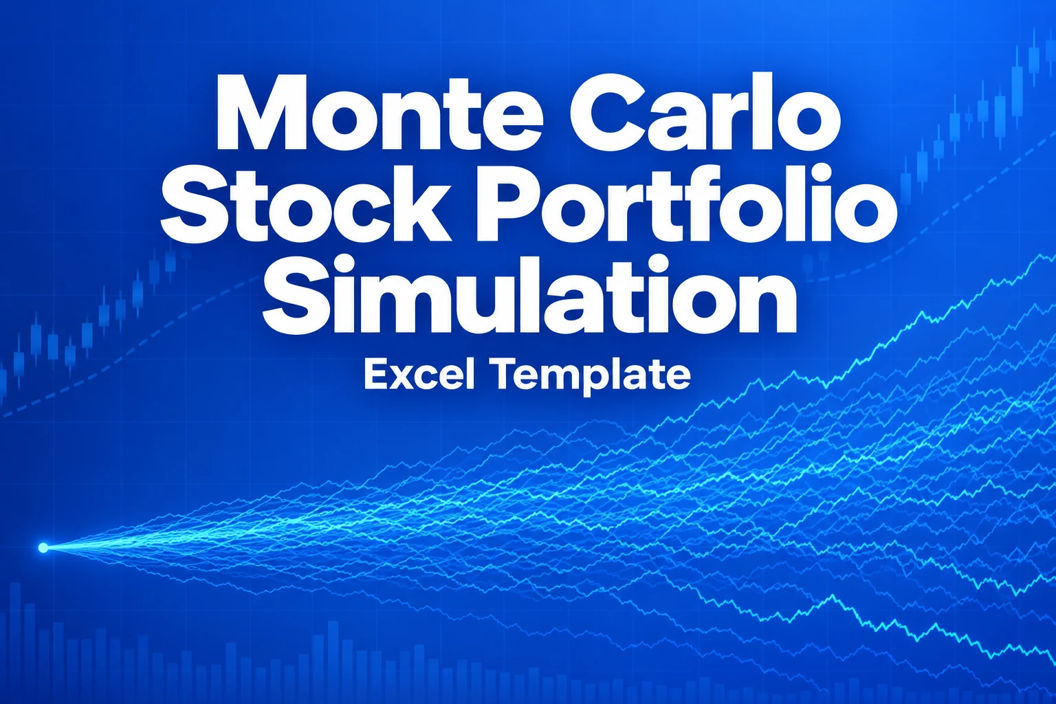 Monte Carlo Stock Portfolio Simulation — Excel Template