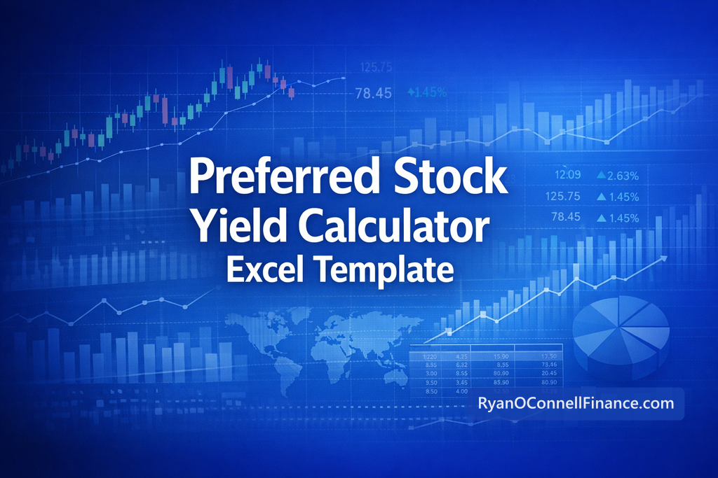 Professional finance illustration representing Preferred Stock Yield Calculator Excel Template