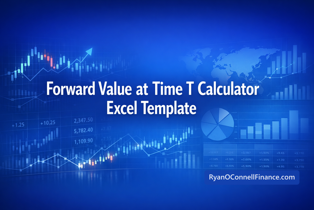 Professional finance illustration representing Forward Value at Time T Calculator Excel Template