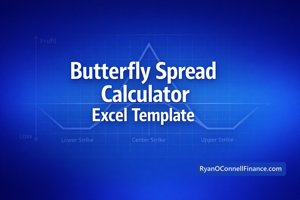 Professional finance illustration representing Butterfly Spread Calculator Excel Template
