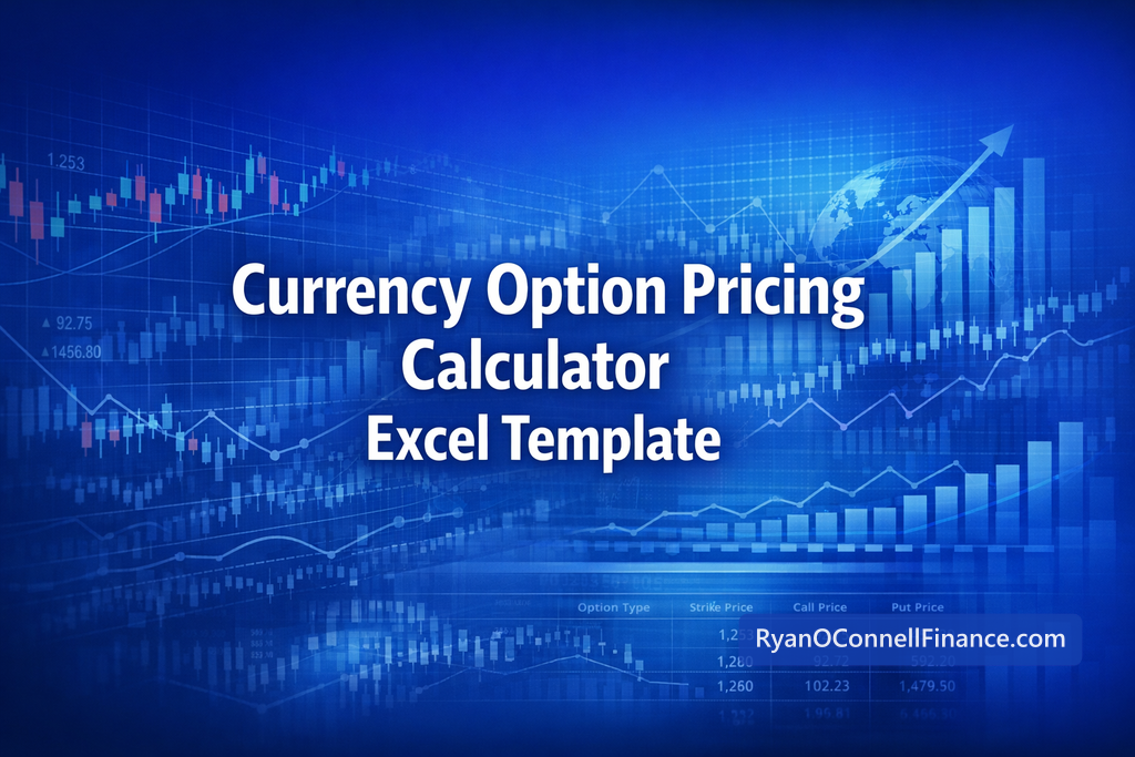 Professional finance illustration representing Currency Option Pricing Calculator Excel Template